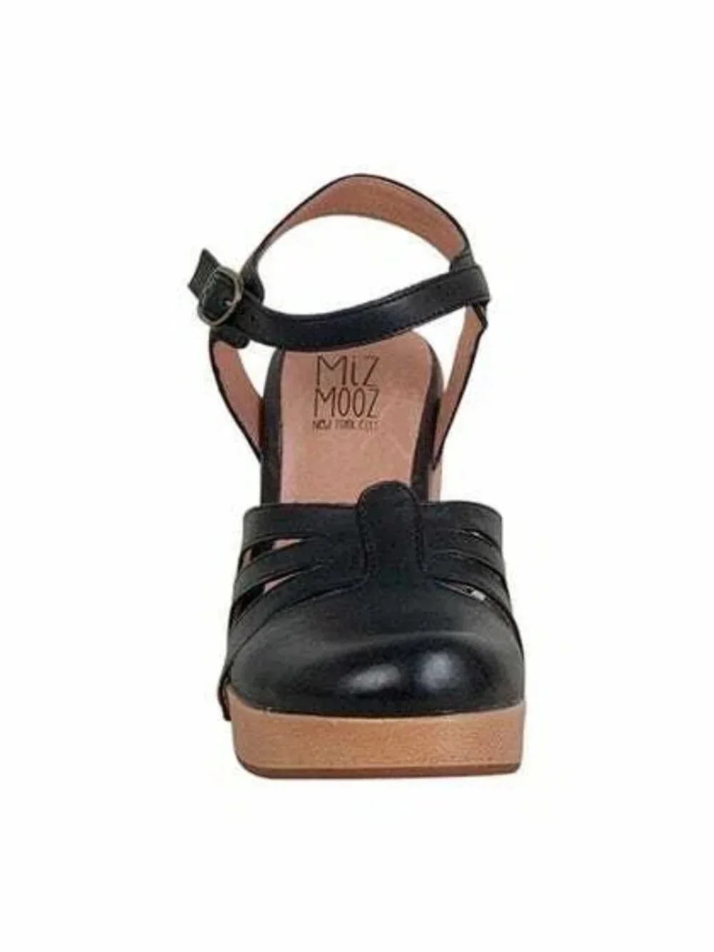 Miz Mooz New Platform Pump Heeled Wedge Leather Clog Sandal WINE 9.5 NIB